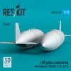RESKIT RSU72-0323 150 gallon underwing fuel tanks (F-5E/F/N, F-20, AT-3) (2 pcs) (3D Printed) (1/72)